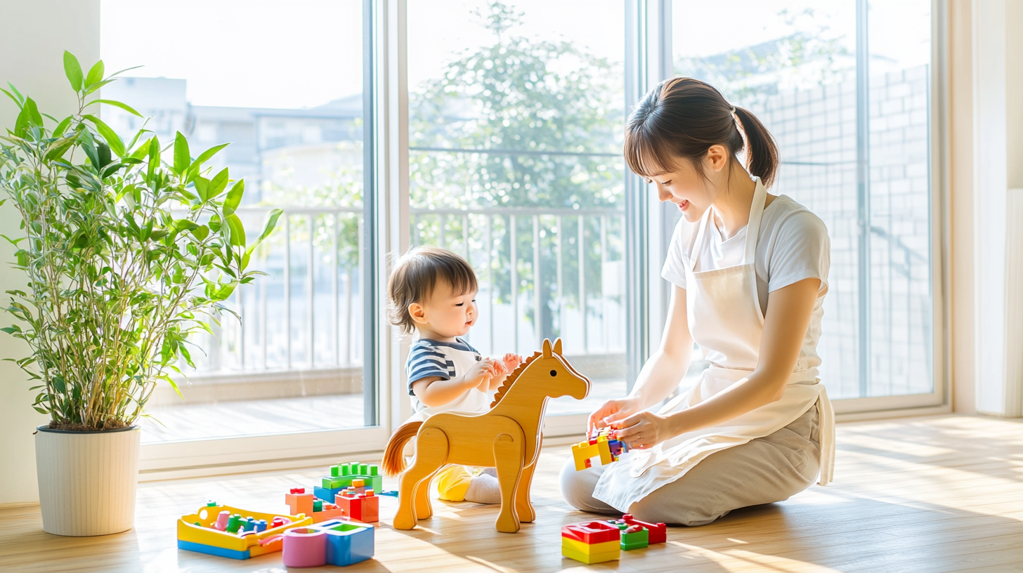 子どもの安全を最優先するbeflexベビーシッターのスタッフと子どもの笑顔